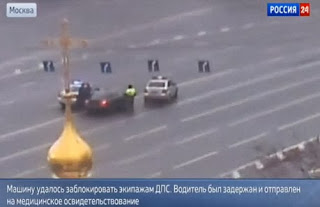 Водитель, пытавшийся заехать на территорию Кремля, доставлен в психдиспансер