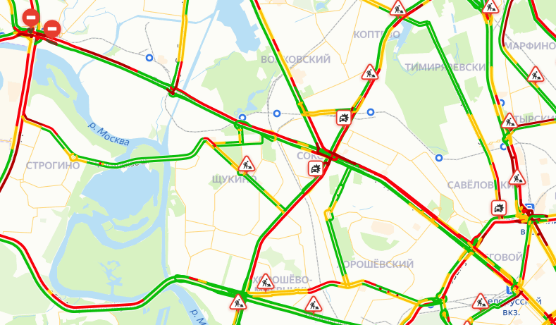 Спб дорожная обстановка сейчас карта