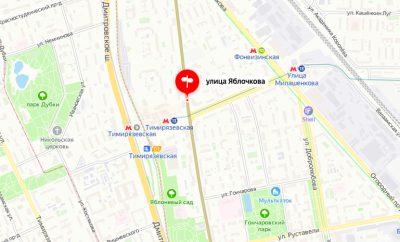 Яблочкова москва карта. Карта ул Яблочкова 18 Москва.