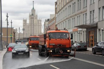 Московские улицы отмоют от летней пыли шампунем 9 октября