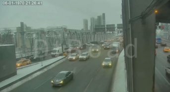 В Дептрансе показали кадры с места аварии с 13 автомобилями на ТТК